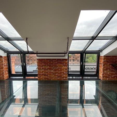 Wyjatkowy 2-Poziomowy Klimatyzowany Loft Lägenhet Łódź Exteriör bild