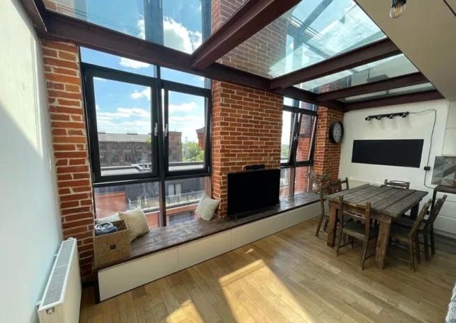 Wyjatkowy 2-Poziomowy Klimatyzowany Loft Lägenhet Łódź Exteriör bild